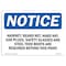 Signmission OSHA Sign, Hairnet Beard Net Hard Hat Ear Plugs, 10in X 7in Rigid Plastic, 10" W, 7" H, Landscape OS-NS-P-710-L-13190 - alternate 1